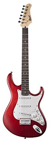 Cort G100 OPBC G-Series Electric Guitar with Open Pore Black Cherry finish.