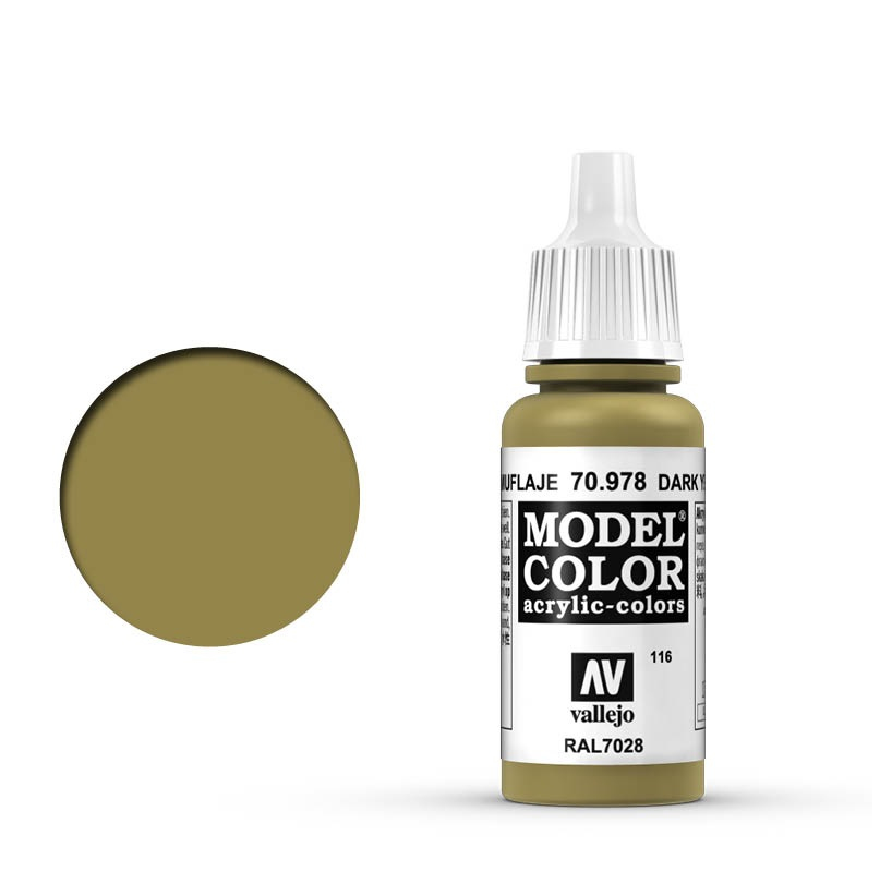 Vallejo Model Color 978 - Dark Yellow (70.978) 17ml