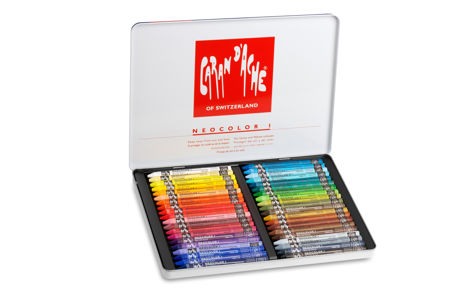 Caran d'Ache Neocolor I Wax Pastels Assortment of 40 Colours