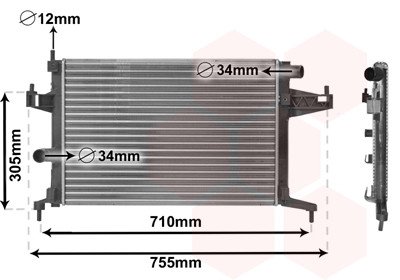 Van Wezel Kühler, Motorkühlung 37002306 Für Opel Gm - Bild 2