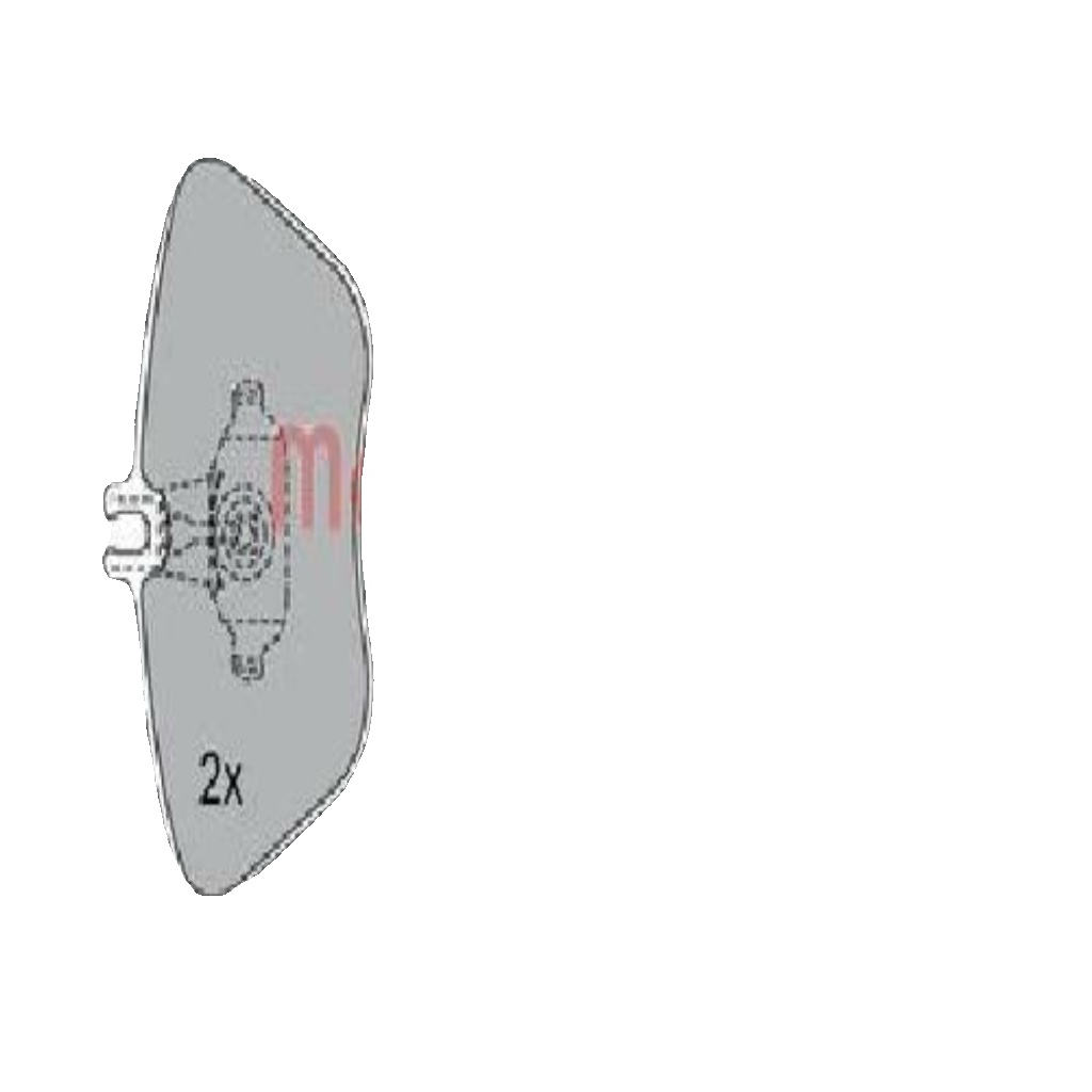 Original Metzger Brake Pad Set Disc Brake 1170162 for Chrysler