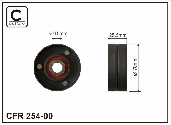 TENSIONER PULLEY VRIBBED BELT 254-00 FOR LAND ROVER FREELANDER/SUV RANGE/III
