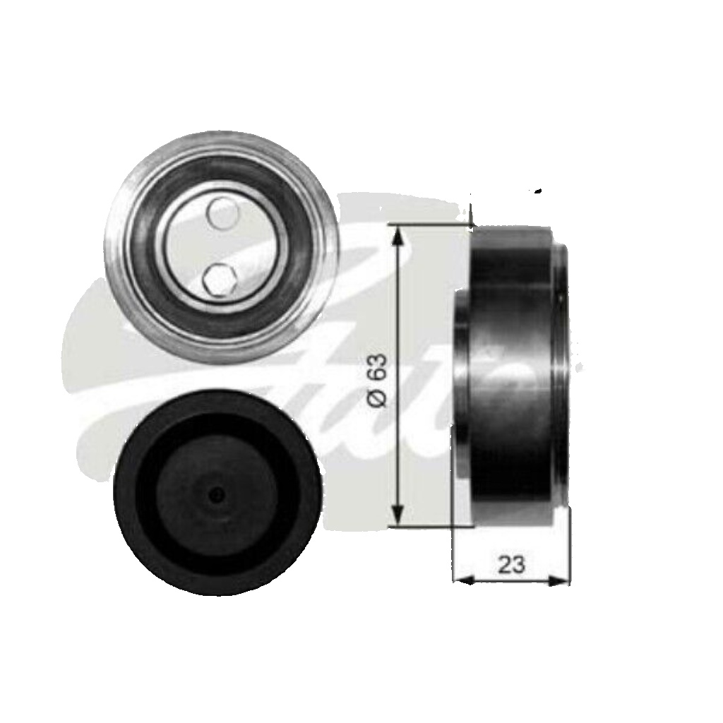 V-belt tensioner pulley T38228 GATES for AUDI VW SKODA