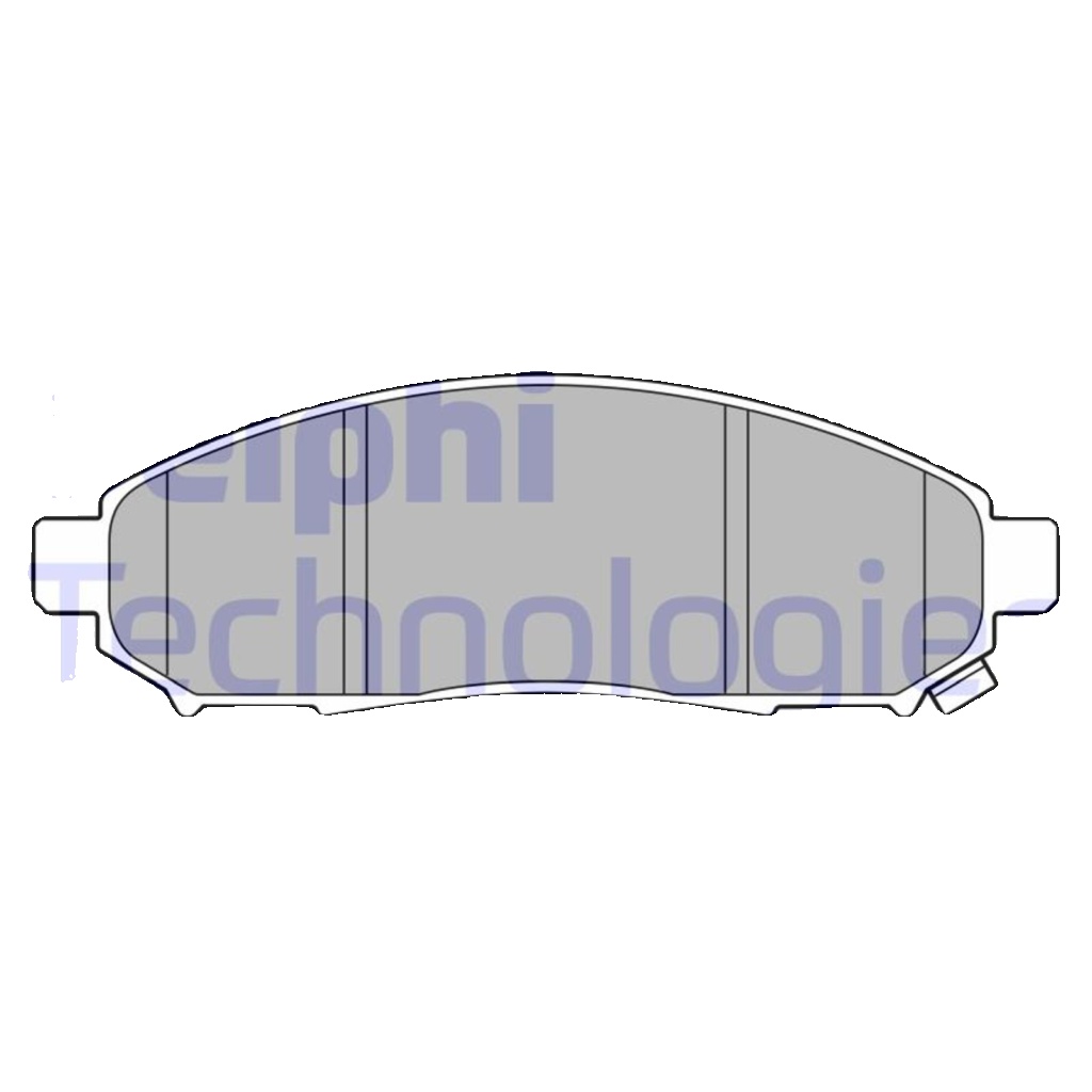 Brake pads Low-Metallic LP3578 DELPHI for NISSAN LEAF NAVARA NP300 NV200 Van