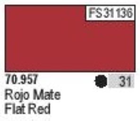 Vallejo Model Color 17ml - Flat Red - 70.957 - Image 5