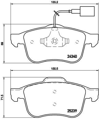 2x ✅Fits BREMBO P 23 132 Brake Pad Set, disc brake P 23 132 Brake pa ⭐UK Seller⭐ - Image 8