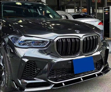 For BMW X5M F95 Gloss Black Front & Rear Bumper Body Kit Spoiler Side Skirt 19+