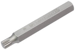 Draper 33346 M8 x 75mm Spline 10mm Insert Bit for Mechanics Bit Sets