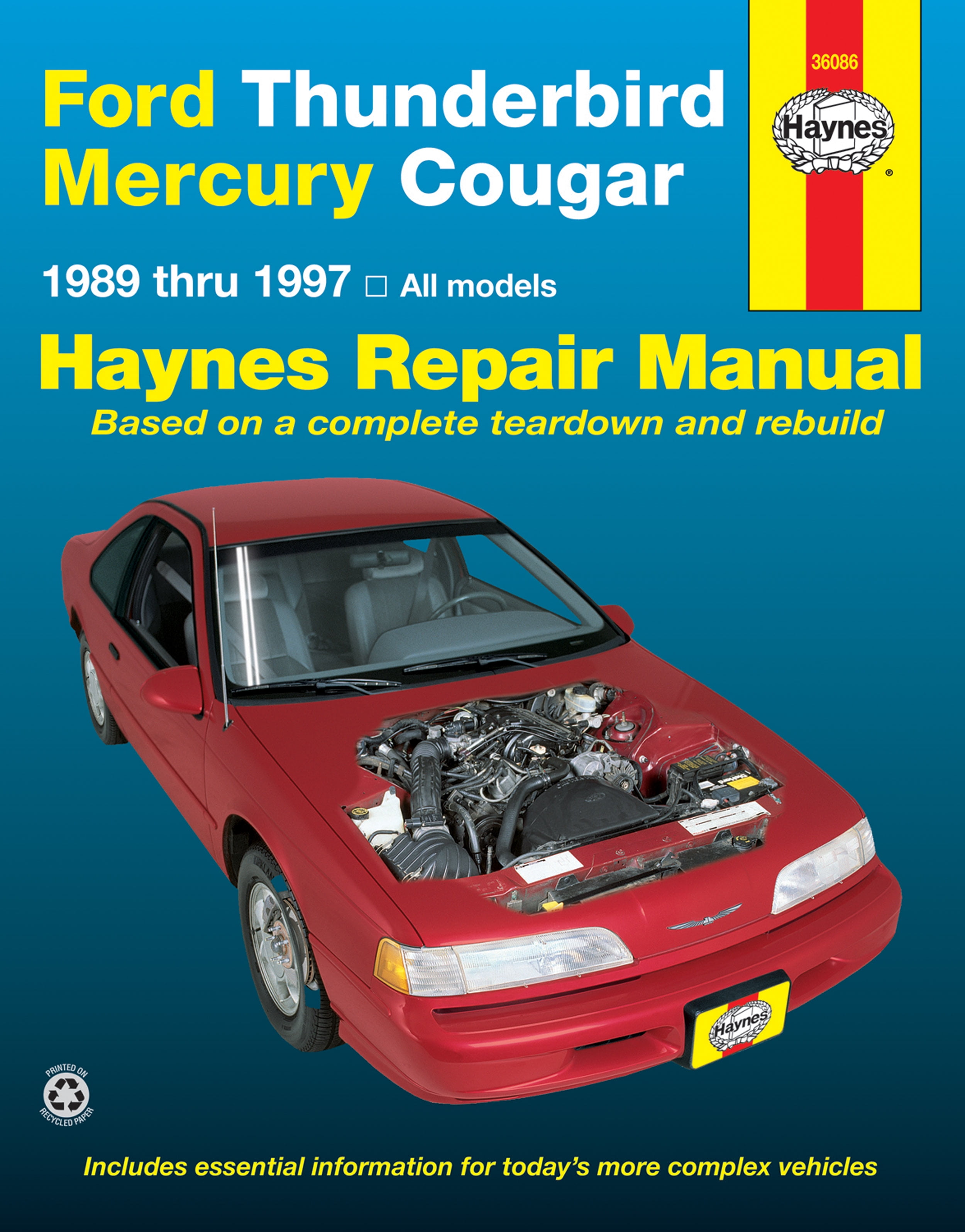 Ford Thunderbird & Mercury Cougar (1989–1997) Haynes Repair Manual (USA) Haynes