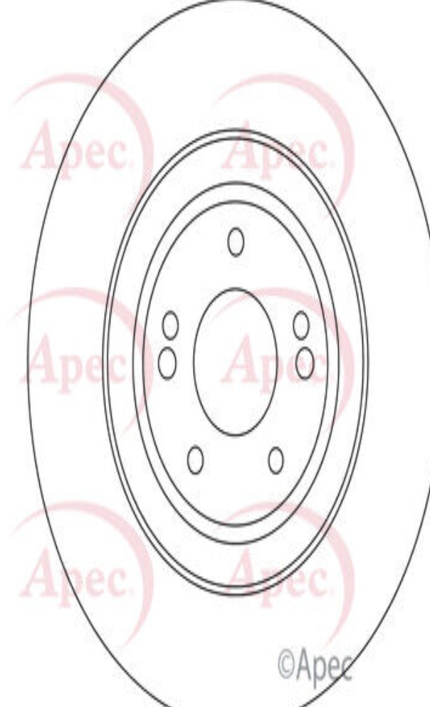 Apec Brake Disc Front Single 51712J5250 5028906142612 345mm DSK3457