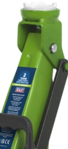 Sealey Trolley Jack 2tonne Hi-Vis Short Chassis with Storage Case 1050CXDHV