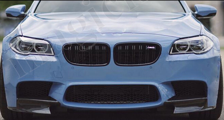 For BMW F10 M5 2011-2017 Carbon Look Front Bumper Corner Splitter Spoiler Lip UK