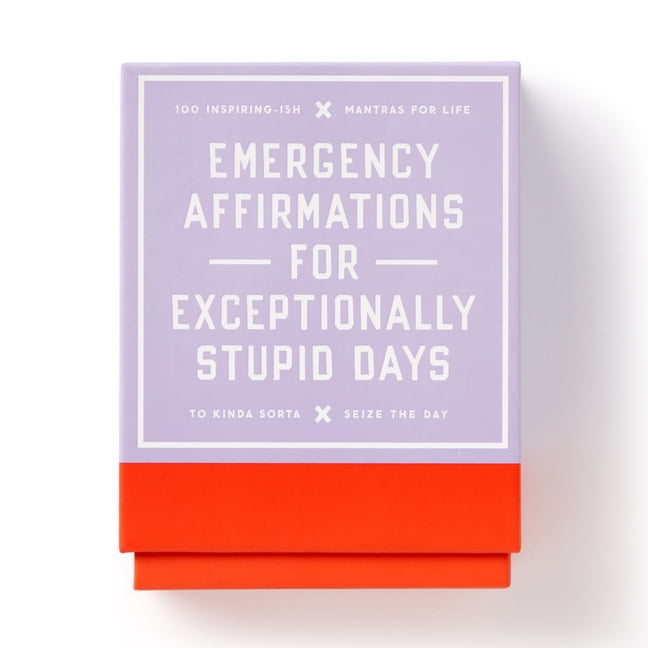 Emergency Affirmations for Exceptionally Stupid Days Card Deck by Galison and... - Image 5