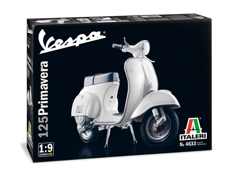 ITALERI 4633 Vespa 125 Primavera 1:9 Plastic Model Kit - Image 9