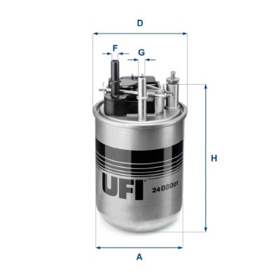 FUEL FILTER 24.080.01 FOR NISSAN K9K896/410/646/636 1.5L 4cyl JUKE - Image 7