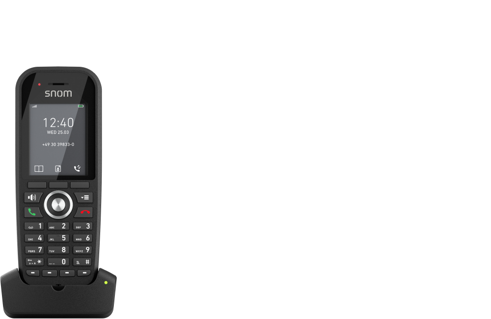 Snom M30 IP DECT Handset EU Telefono DECT Nero (SNOM M30 - M30 IP DECT HANDSET E