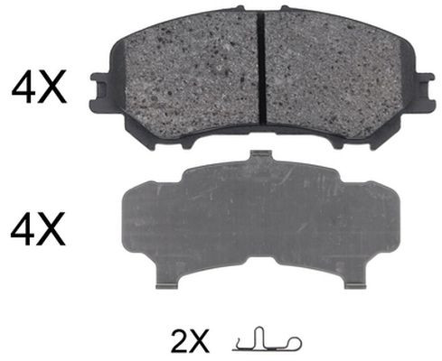 Original A.B.S. Brake Pad Set Disc Brake 35045 for Nissan Renault