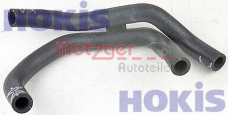 Original Metzger Radiator Hose 2420793 for Audi VW