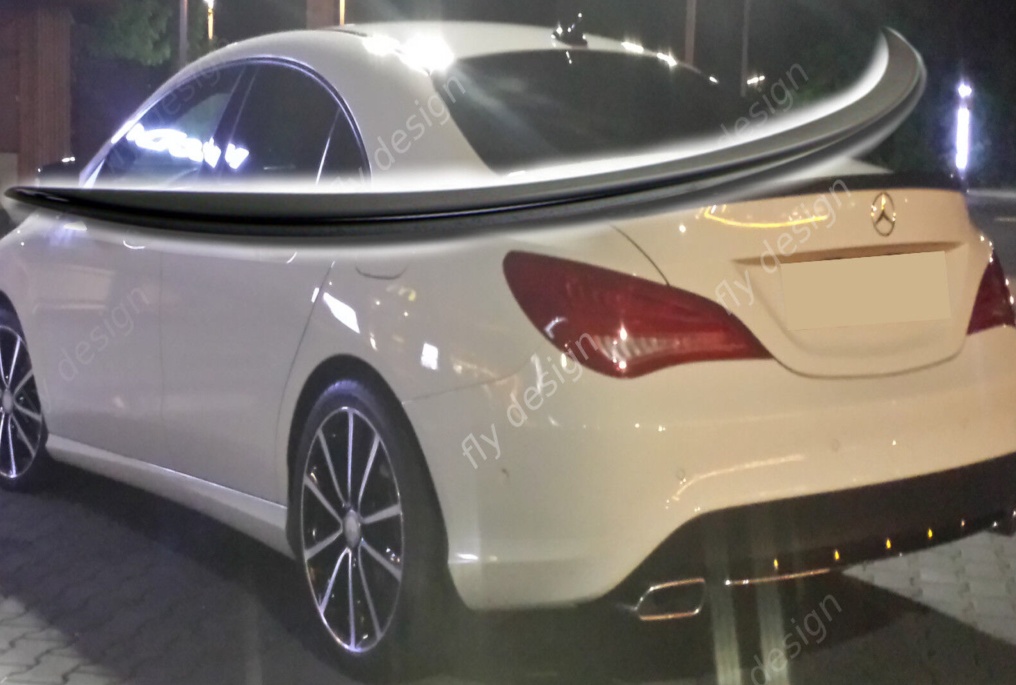 Mercedes CLA 180 200 220 250 Sport AMG 45 Spoiler W117 Tuning Hecklippe BLACK
