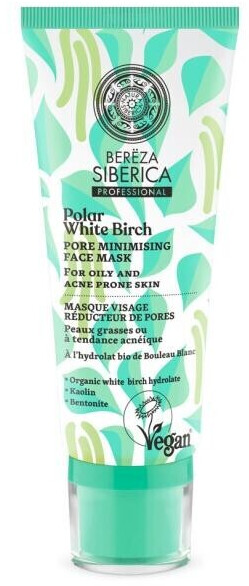 Natura Siberica White Polar Birch. Pore Minimising Face Mask
