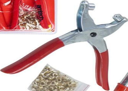 Revolving Leather Punch & Eyelet Plier Hole Heavy Duty Belt Plastic Puncher
