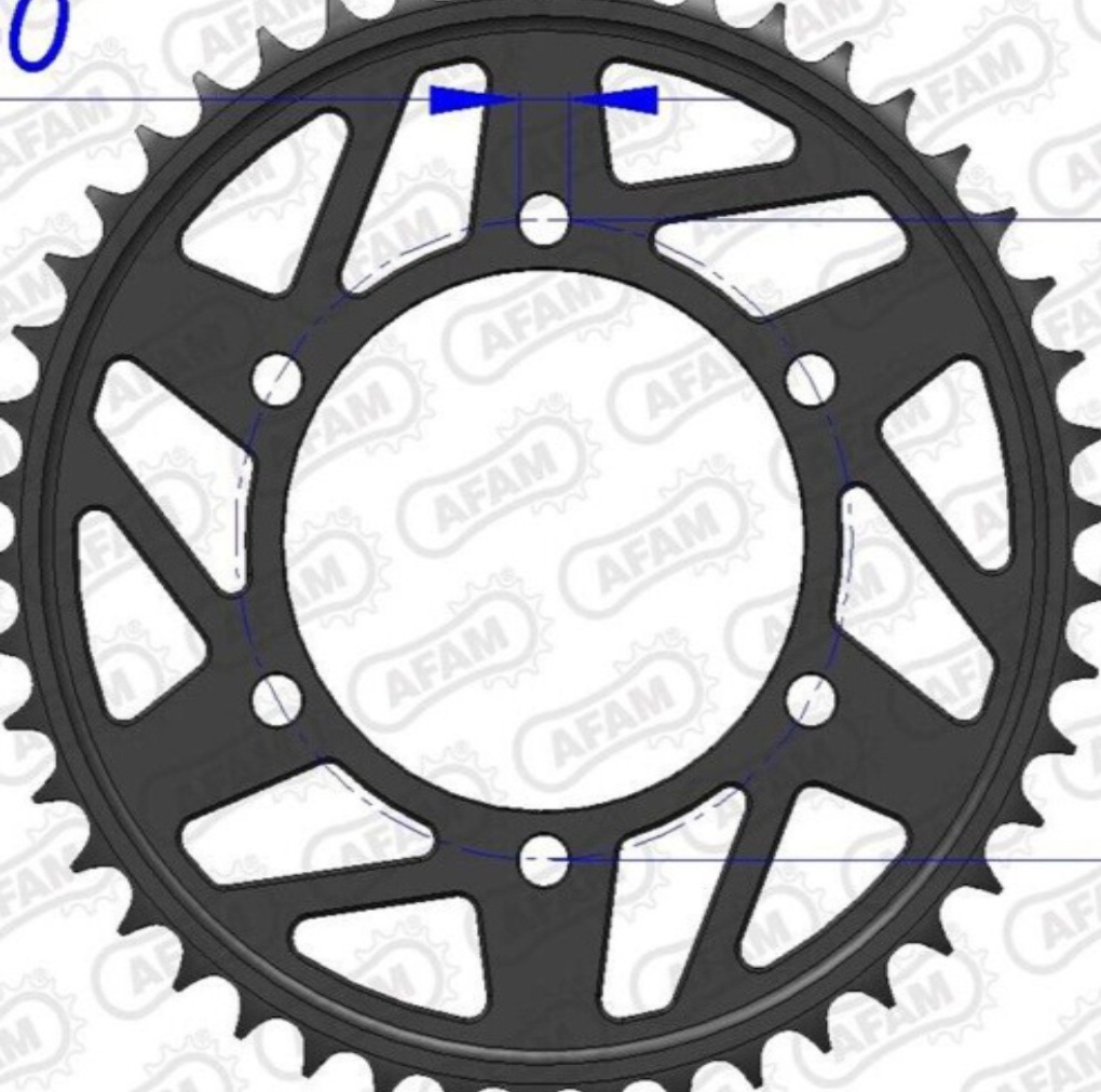 Afam Aluminum Crown 13814-Step 520 For Motorcycle Parts Accessories