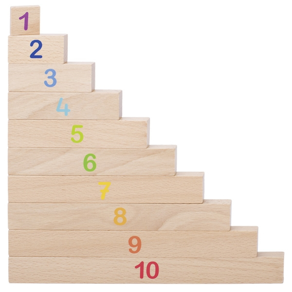 Rechenstäbe | 10= 24 x 1,2 x 2,3 cm, Holz, mit Holzkasten, 36 Teile, Stück - Image 9