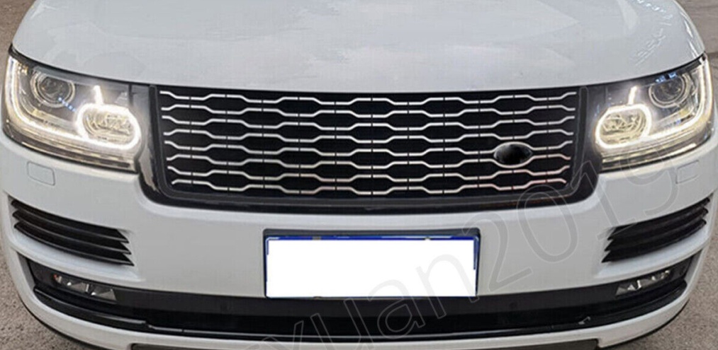 BLACK+CHROME FACELIFT LOOK FRONT GRILL GRILLE FOR RANGE ROVER L405 VOGUE 2013-17