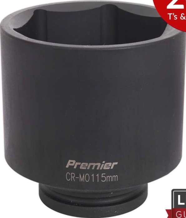 Sealey IS1115D Premier Deep Impact Socket 1""Sq Drive 115mm