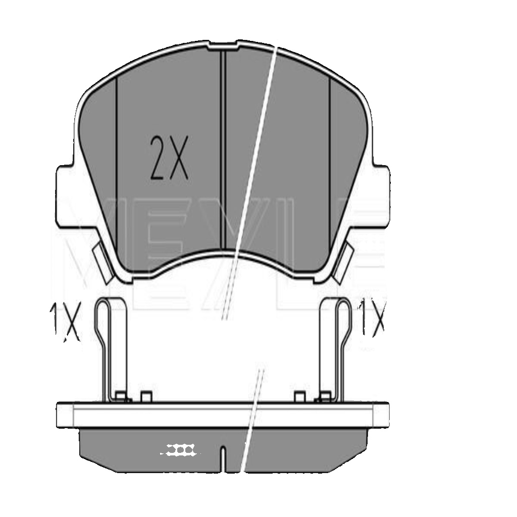 Front MEYLE GERMANY 025 253 4818 Brake Pad Set, disc brake for HYUNDAI,KIA