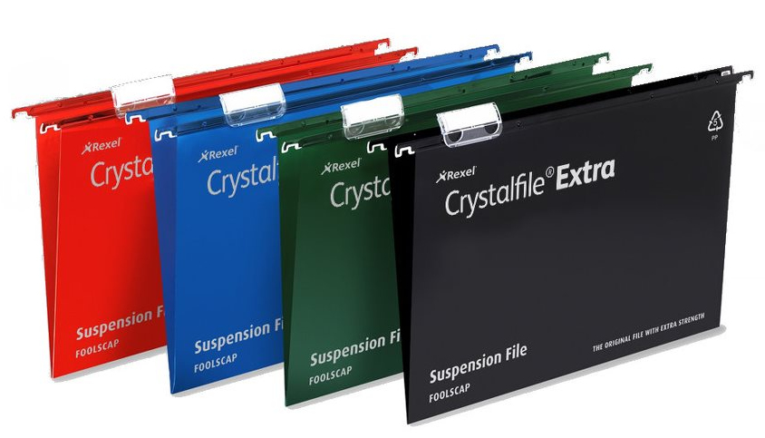 Rexel Crystalfile Extra Foolscap Suspension File 70629