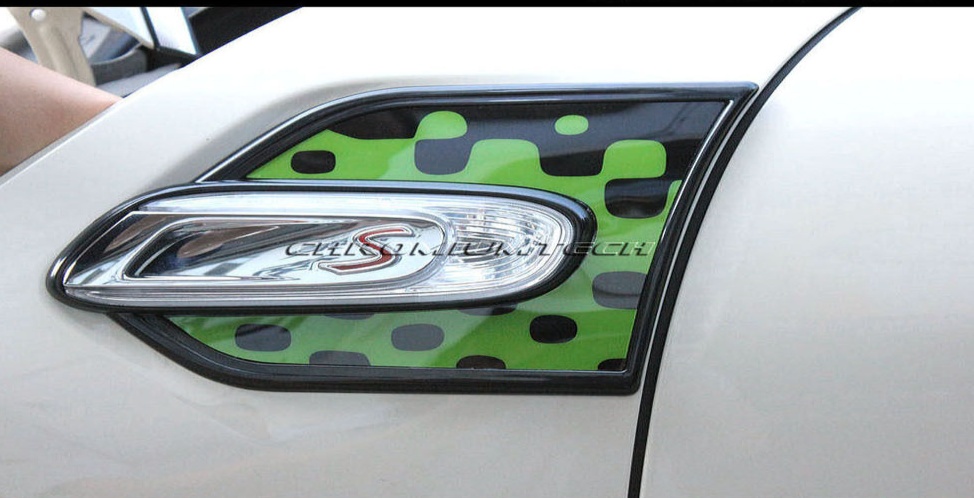MK3 MINI Cooper/S/ONE F55 F56 F57 Vivid GREEN Side Lamp Scuttles Trim