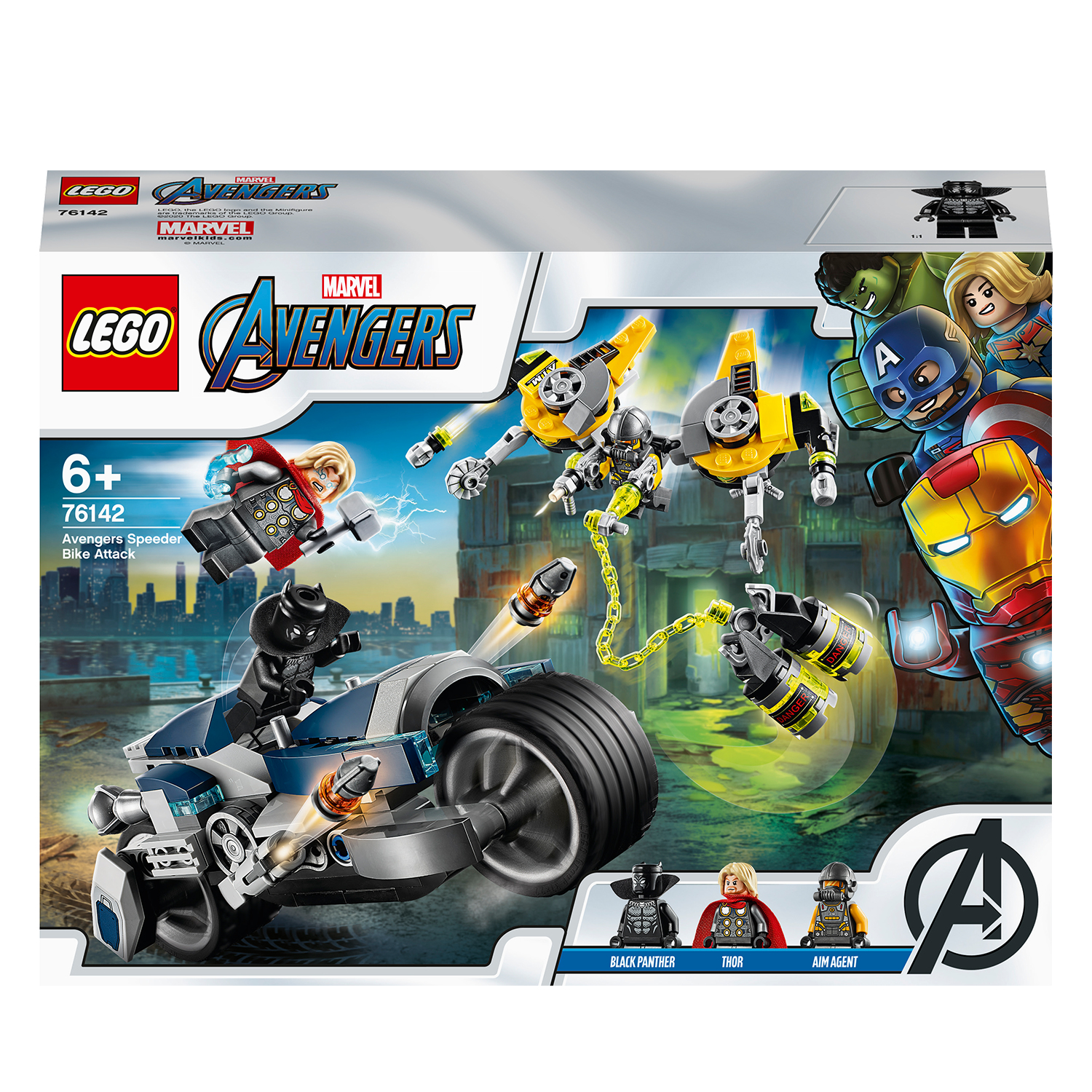 LEGO Super Heroes Black Panther Minifigure from 76142