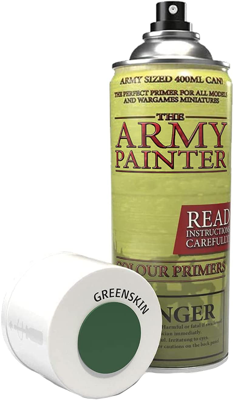 Greenskin Colour Primer Spray Army Painter Aerosol Brand New in Box AP-CP3014
