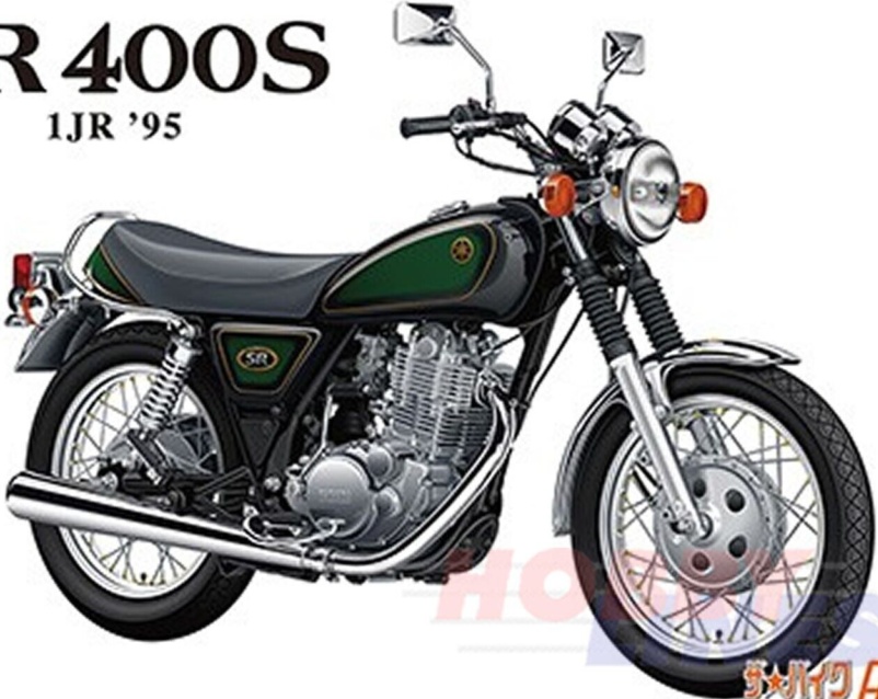 Yamaha 1JR SR400S LIMITED EDITION 95 motorcycle BIKE#56 1:12 kit AOSHIMA 06566