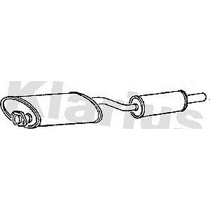 Klarius box with centre pipe fits Ford transit 2.5 88-91 FE54J
