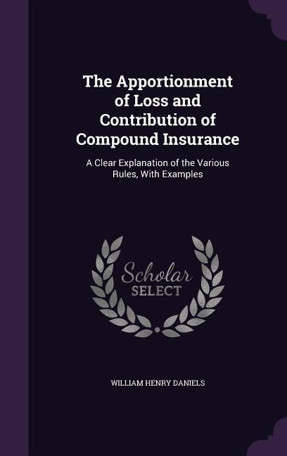 Daniels - Apportionment of Loss and Contribution of Compound Insurance - X555z