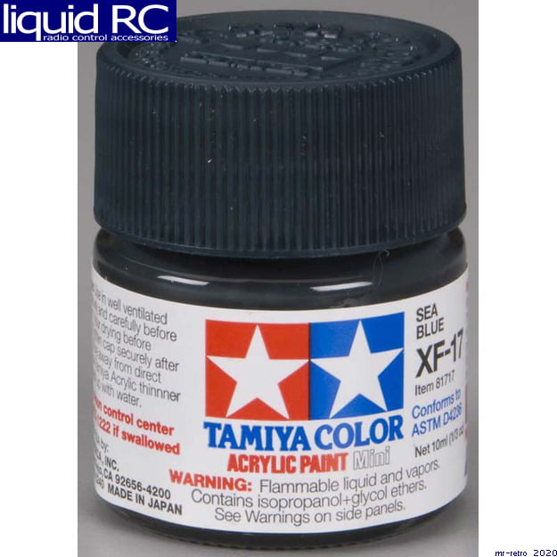 TAMIYA Acrylic Paint 10ml - XF-17 Sea Blue - Model Kit Paint Humbrol