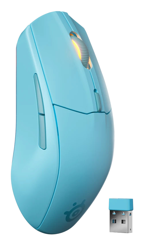 Steelseries Mouse Da Gioco Wireless Rival 3 Gen 2 18000 Dpi Rgb 6 Pulsanti Aqua - Immagine 2