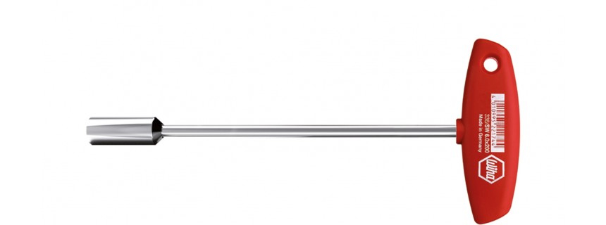 Wiha Nut driver with T-handle Hexagon brilliant nickel-plated 7mm Hex 00968
