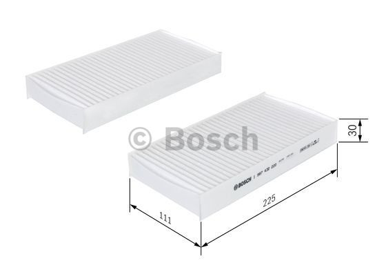 HONDA ACCORD VII CIVIC VII CR-V FR-V STREAM M2220 BOSCH CABIN POLLEN FILTER