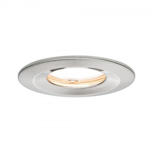 Paulmann .0 Coin Slim LED Bathroom Recessed Light 6W IP65 Iron Brushed