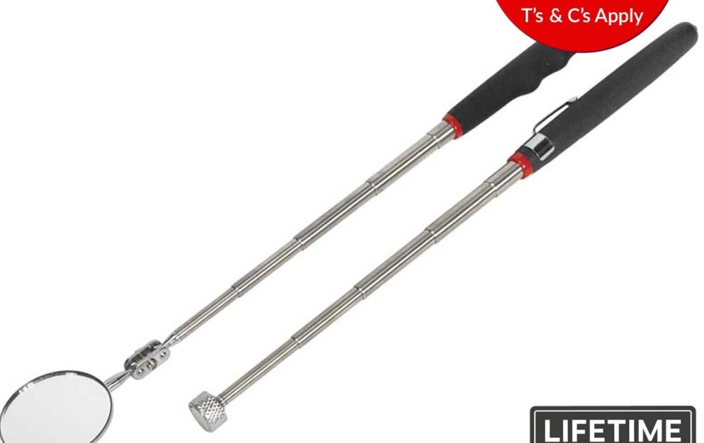 Sealey S0940 Siegen Telescopic Magnetic Pick-Up Tool & Inspection Mirror