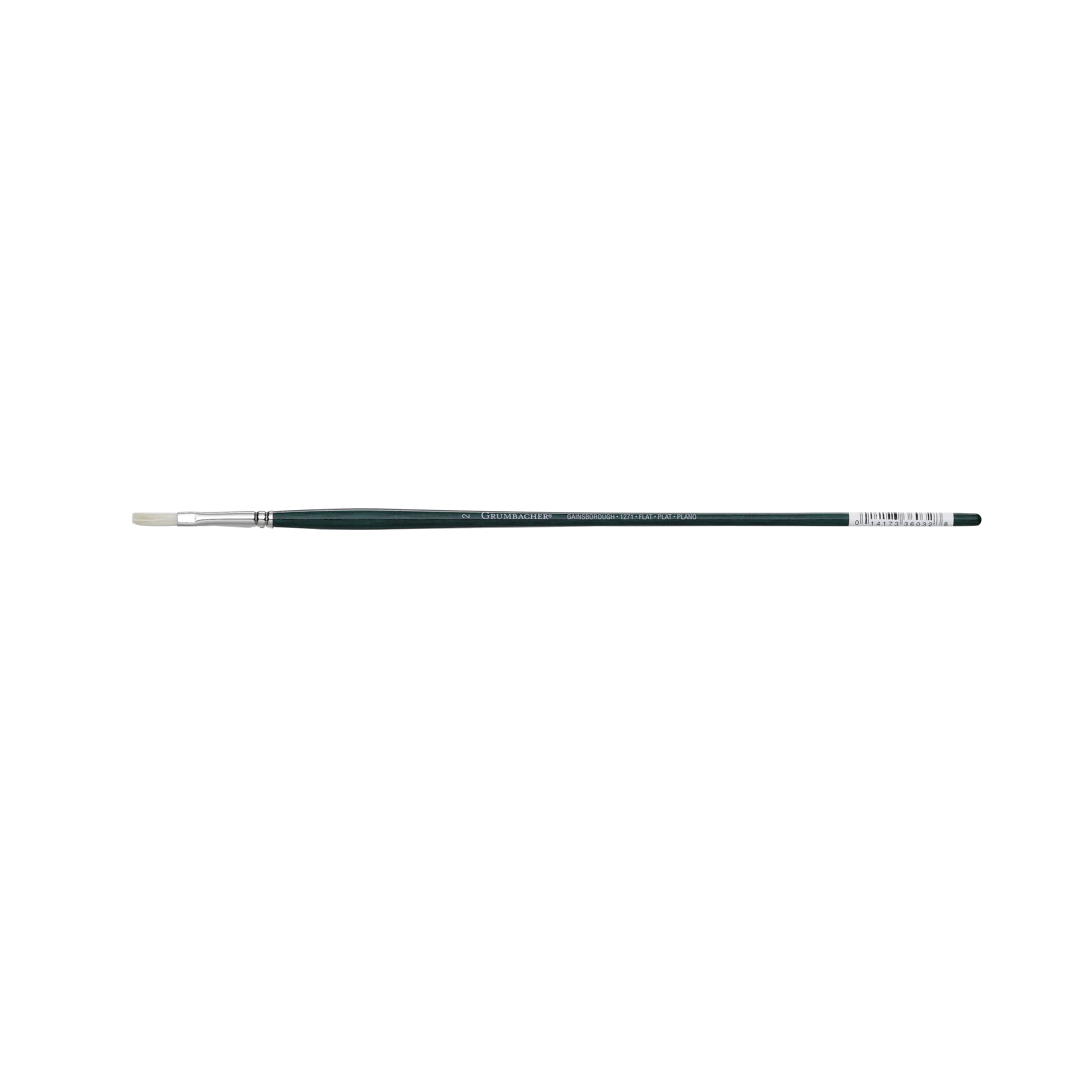 Grumbacher Gainsborough Flat Oil And Acrylic Brush Hog Bristle Size
