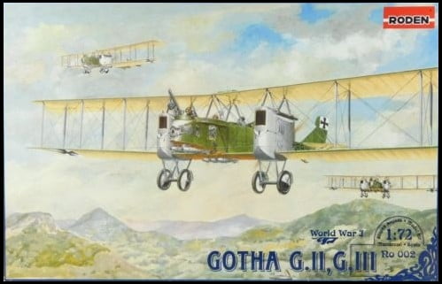 Roden ROD002 Gotha G.II,III German WWI Bomber 1:72 Model Kit