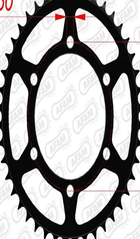 AFAM Standard Steel Sprocket 16500-Pitch 520 For Motorcycle Parts Accessories