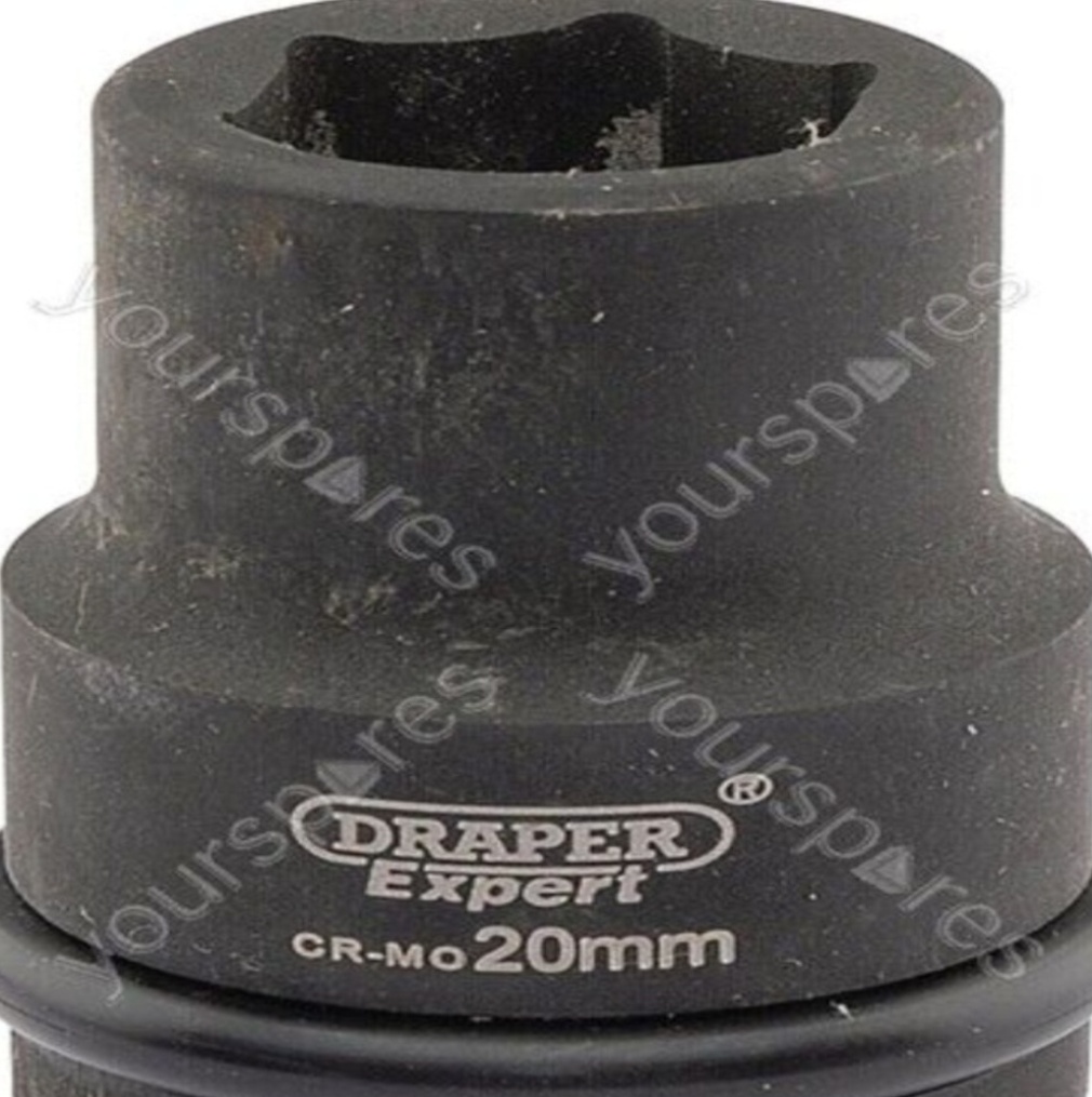Draper 05001 Draper Expert Hi-TORQ Impact Socket 3/4"" Sq Dr 20mm