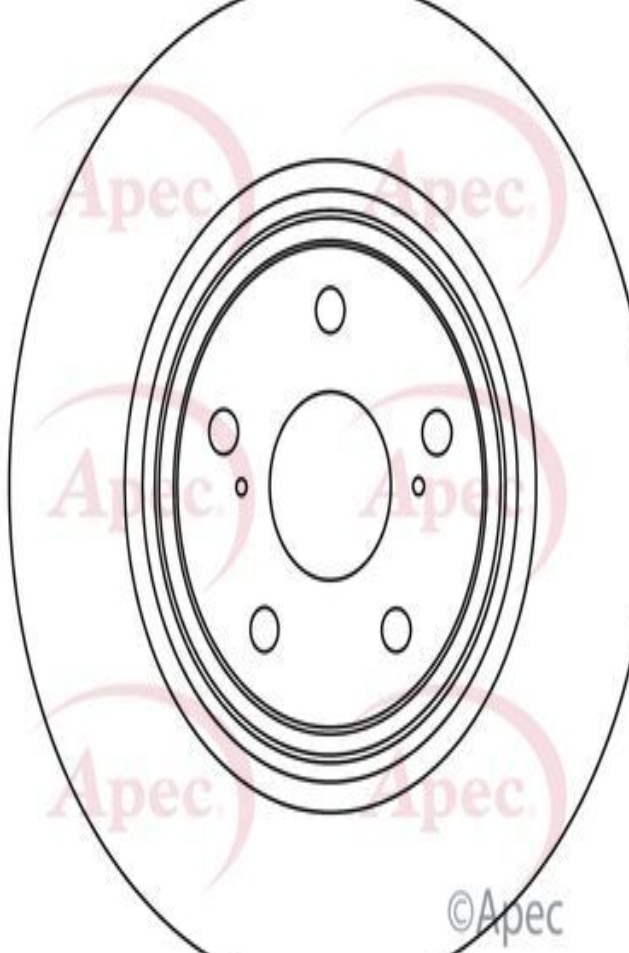 Brake Disc Front Vented Braking Fits Lexus ES NX RX Toyota RAV4 APEC DSK2887
