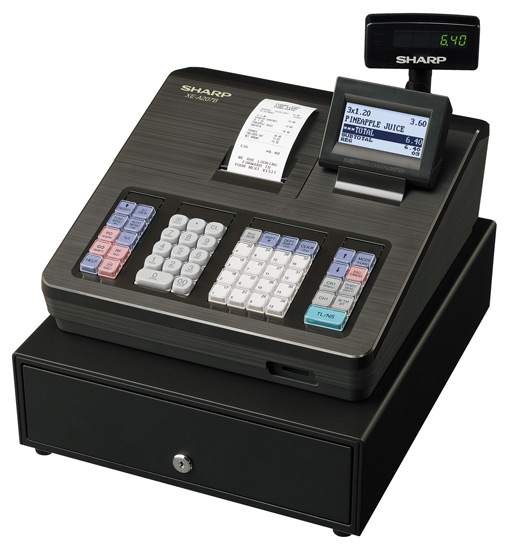 SHARP XE- A207 Black Fully Refurbished Cash Register Free Till Rolls & Free P&P