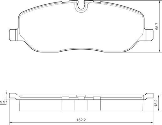Original A.B.S. Brake Pad Set Disc Brake 37501 For Land Rover